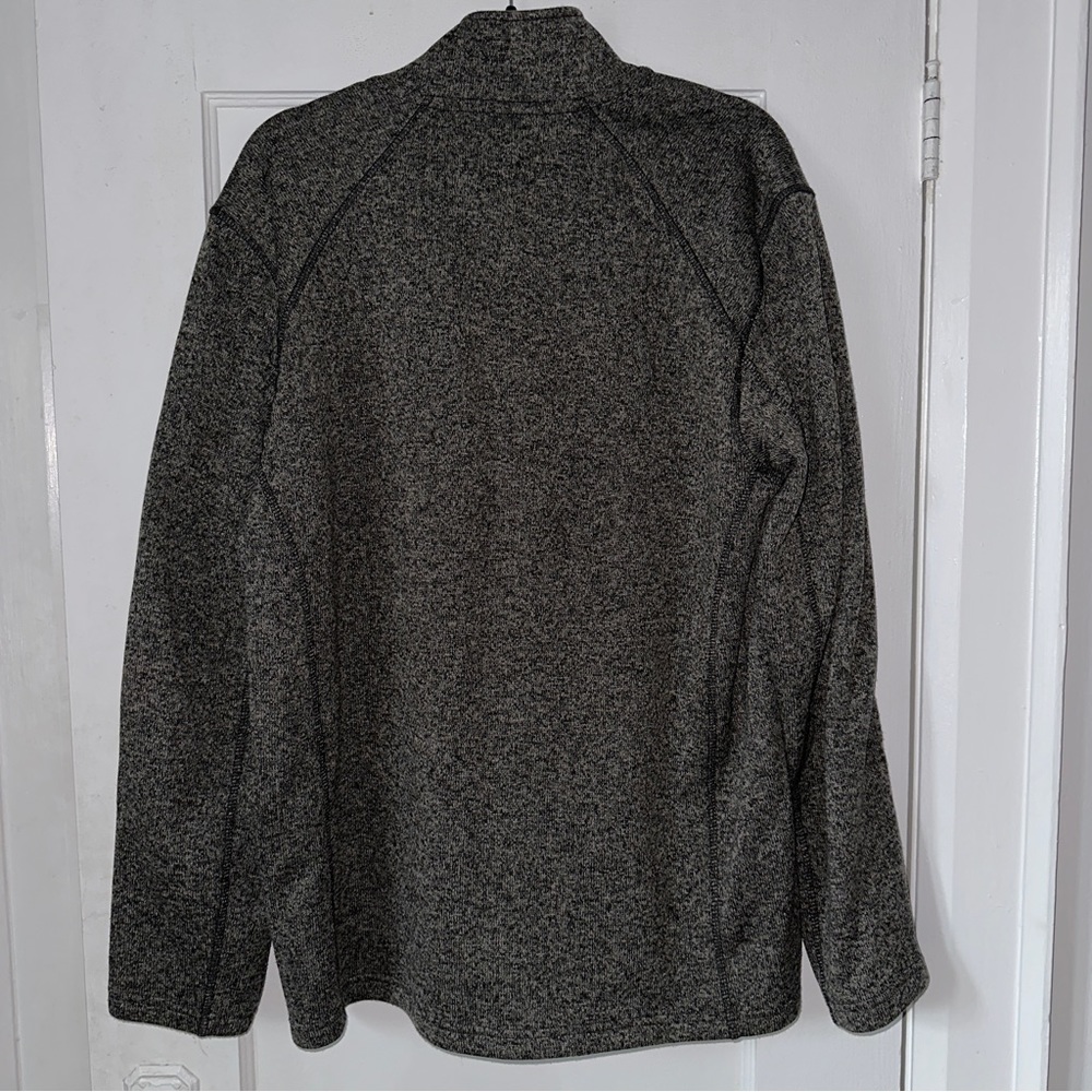Eddie Bauer • Quarter Zip Grey Sweatshirt - Picture 2 of 7